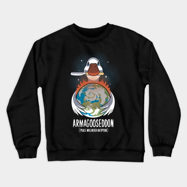 Untitled Goose Armageddon - World domination - Gaming Crewneck Sweatshirt by Typhoonic